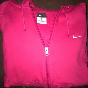 Nike Fleece Lined Zip Up Hoodie Small